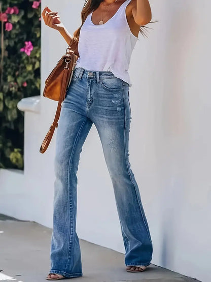 Stretch Bootcut Jeans - detail