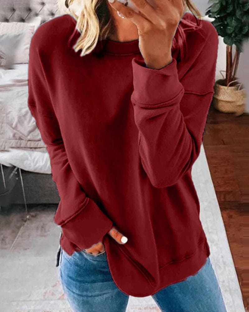 Classic Soft Sweatshirt - Burgundy