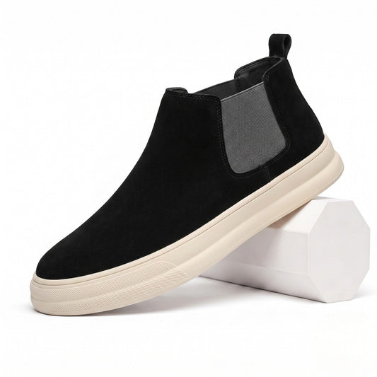 Flatform Slip-On Chelsea Boots - Black