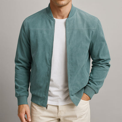 Suede Jacket - Blue