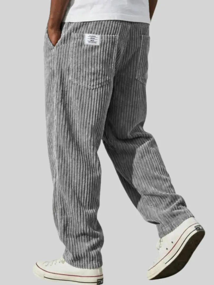 Corduroy Trousers - Grey