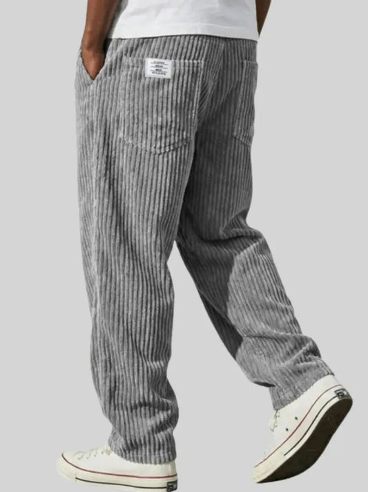 Corduroy Trousers - Grey