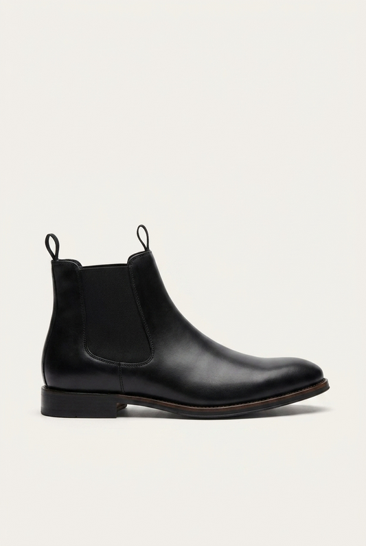 Slip-On Chelsea Boots - Black