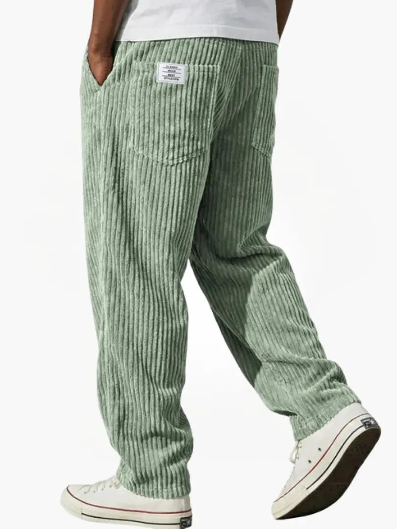 Corduroy Trousers - Light Green
