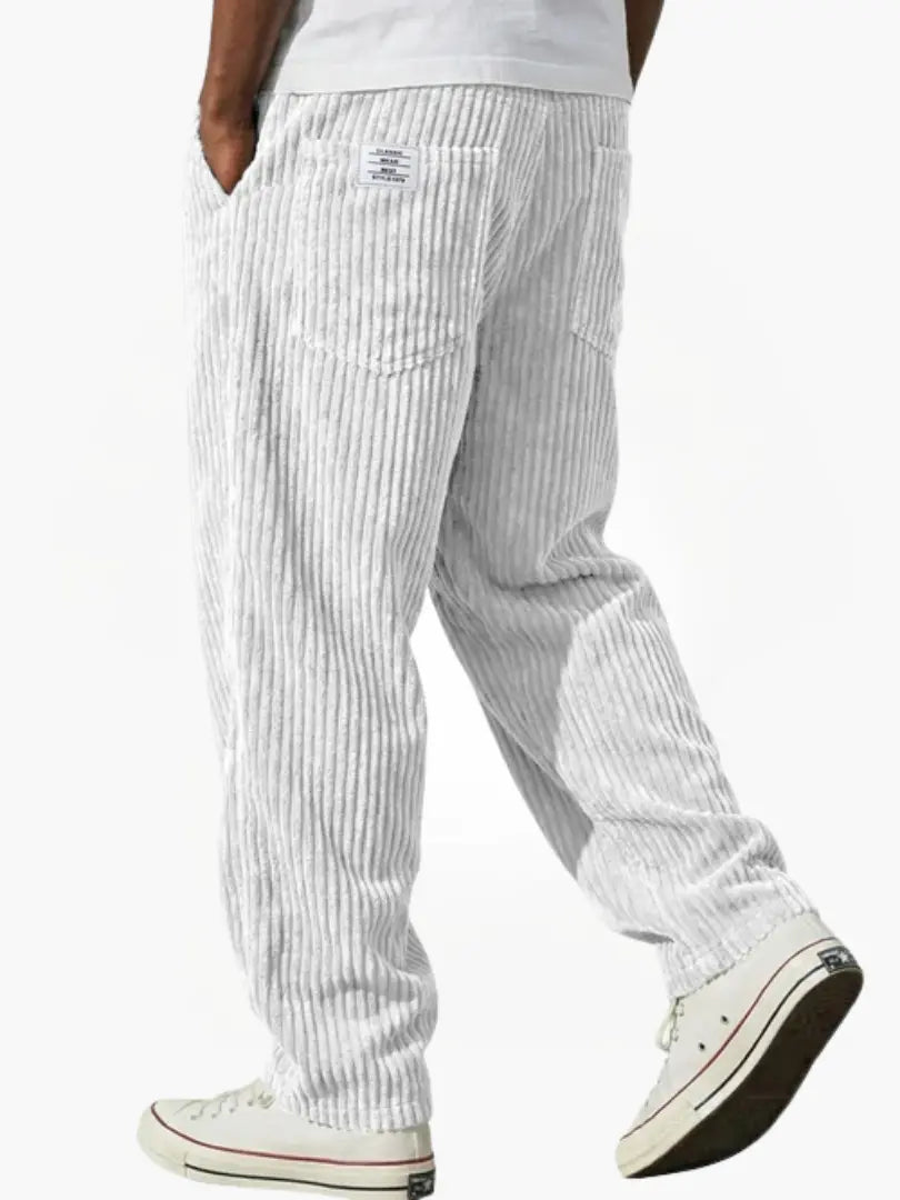 Corduroy Trousers - White