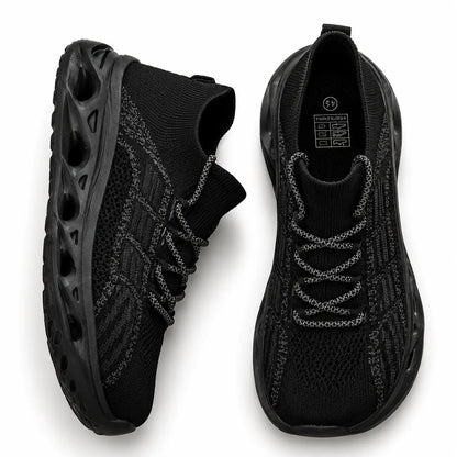Women's Orthopedic Wide Toe Box Walking Sneakers - All Black