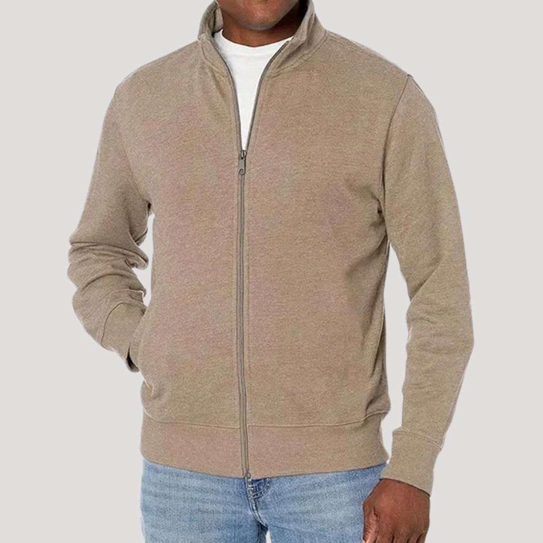 Everyday Lightweight Zip Jacket - Beige