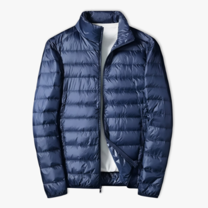 Ultra-Light White Duck Down Jacket - Navy Blue