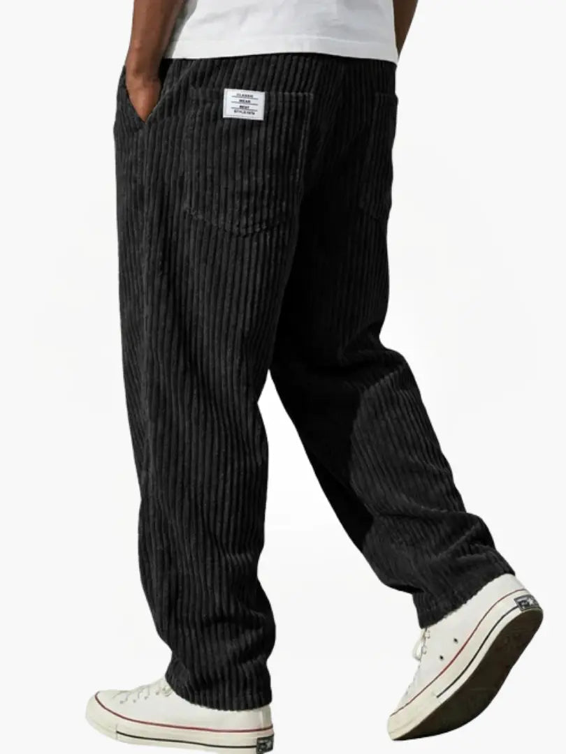 Corduroy Trousers - Black