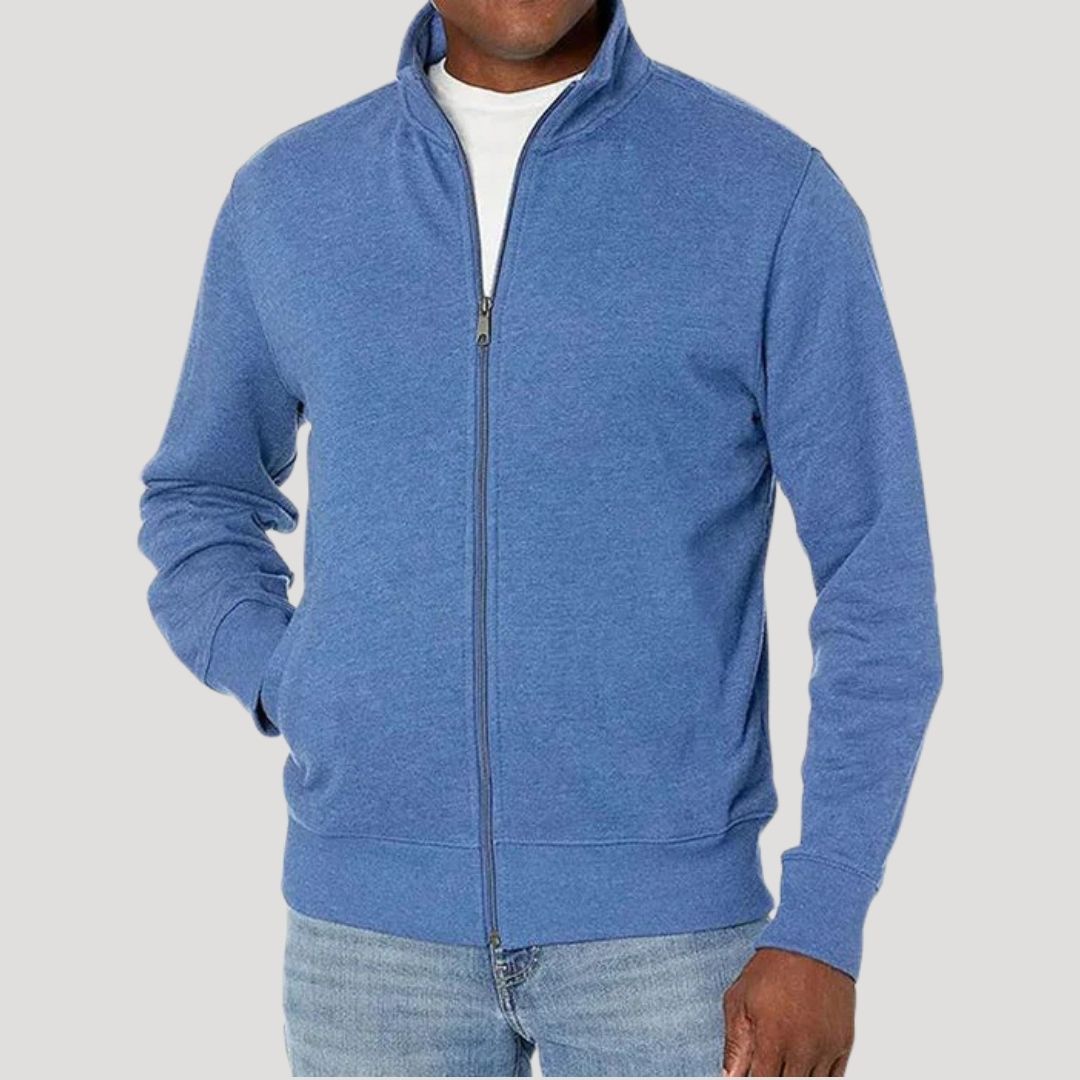 Everyday Lightweight Zip Jacket - Light Blue