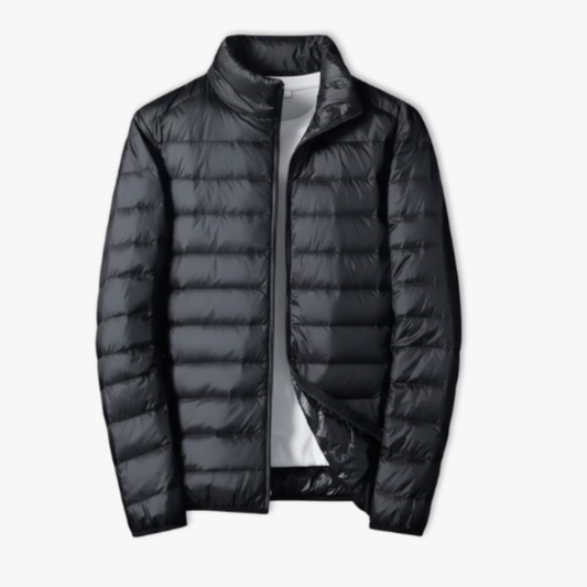 Ultra-Light White Duck Down Jacket - Black