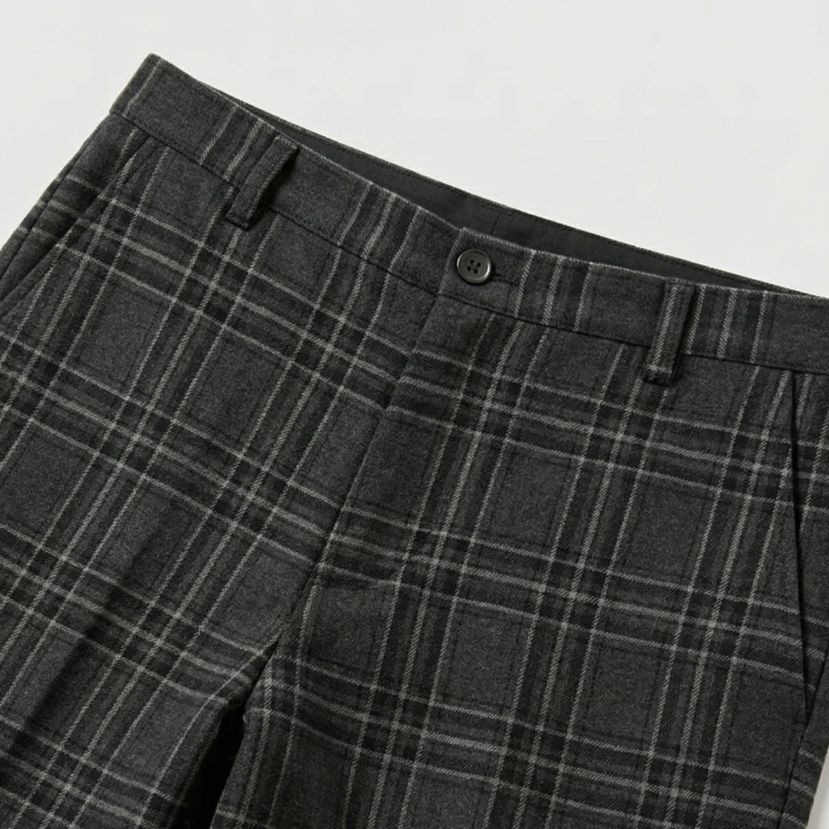 Check Tailored Slim-Fit Trousers - Black, view 3