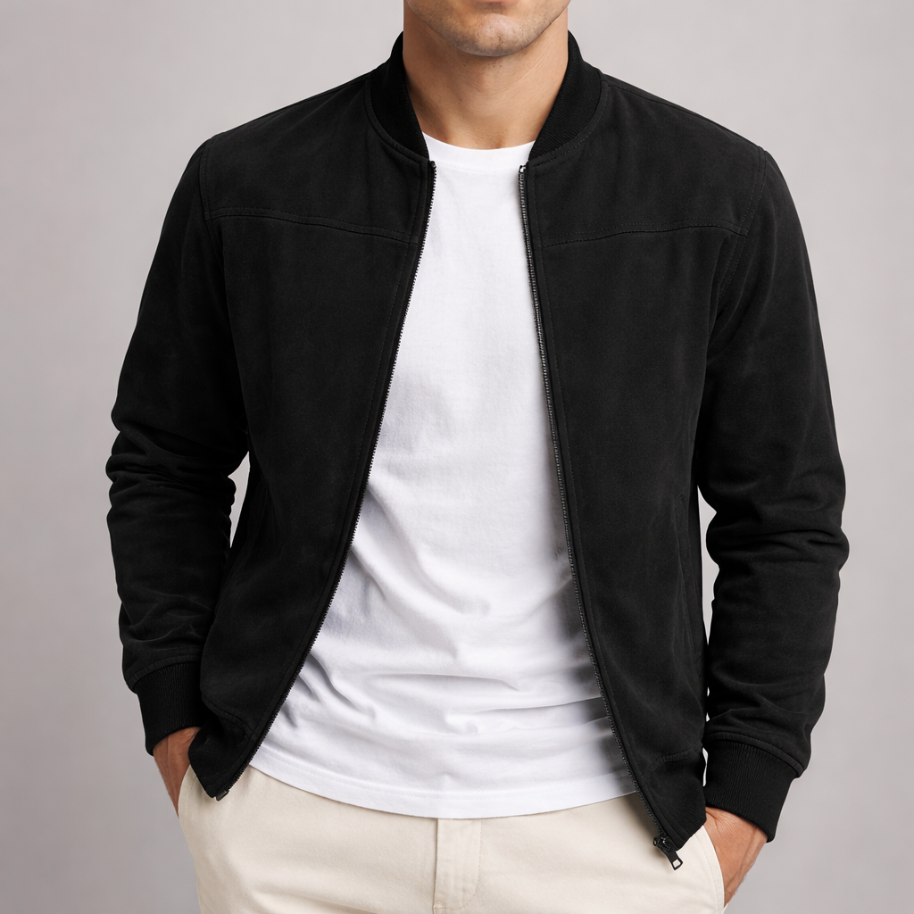Suede Jacket - Black
