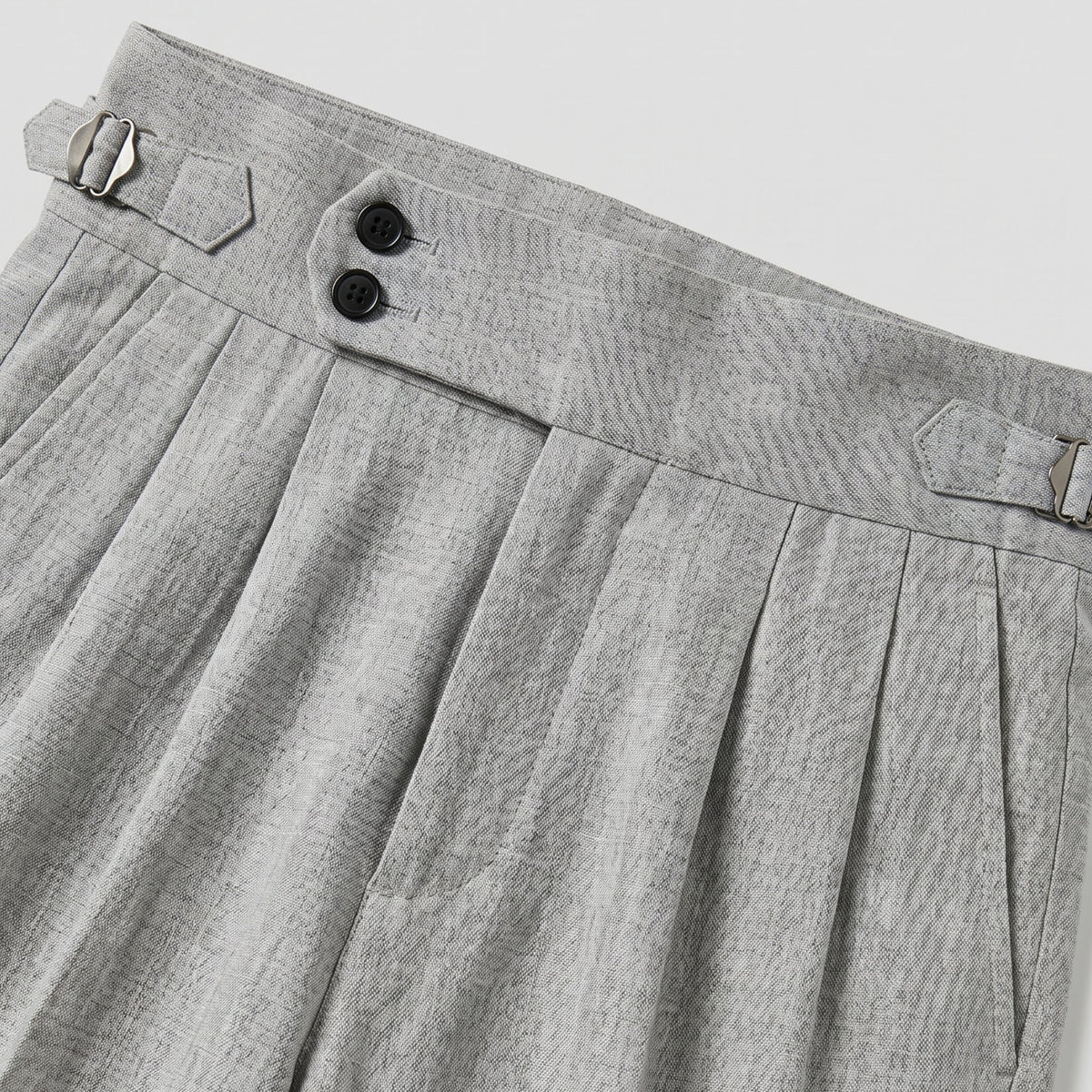 Adjuster Waistband Tapered Trousers - Grey, view 3