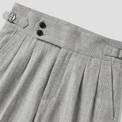 Adjuster Waistband Tapered Trousers - Grey, view 3