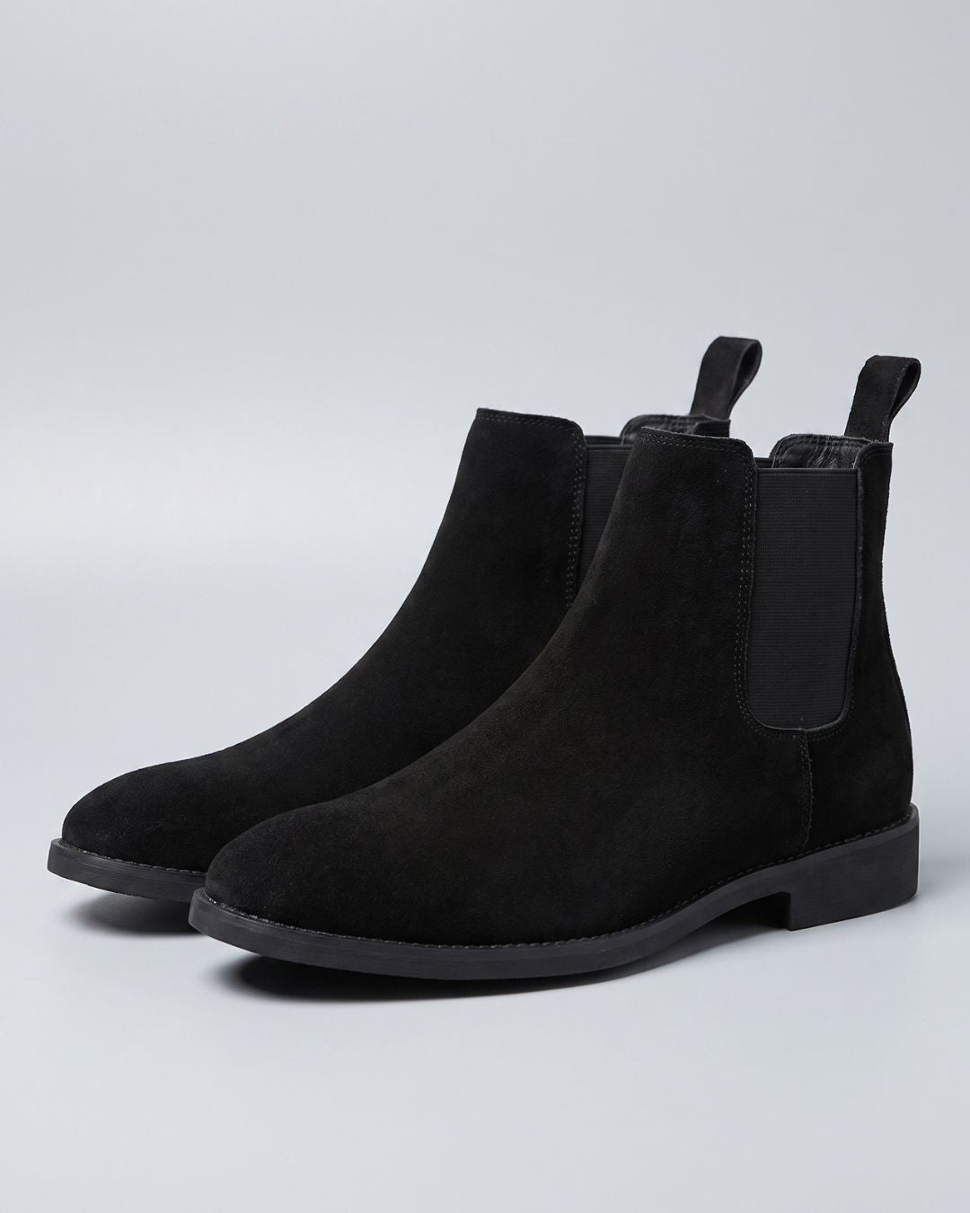 Suede Chelsea Boot - Black