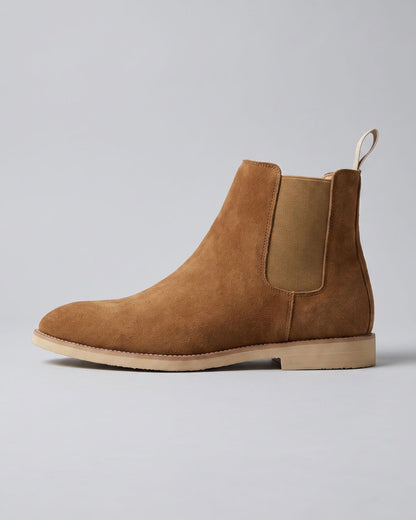 Suede Chelsea Boot - Brown
