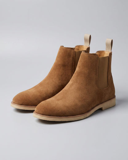 Suede Chelsea Boot - Brown
