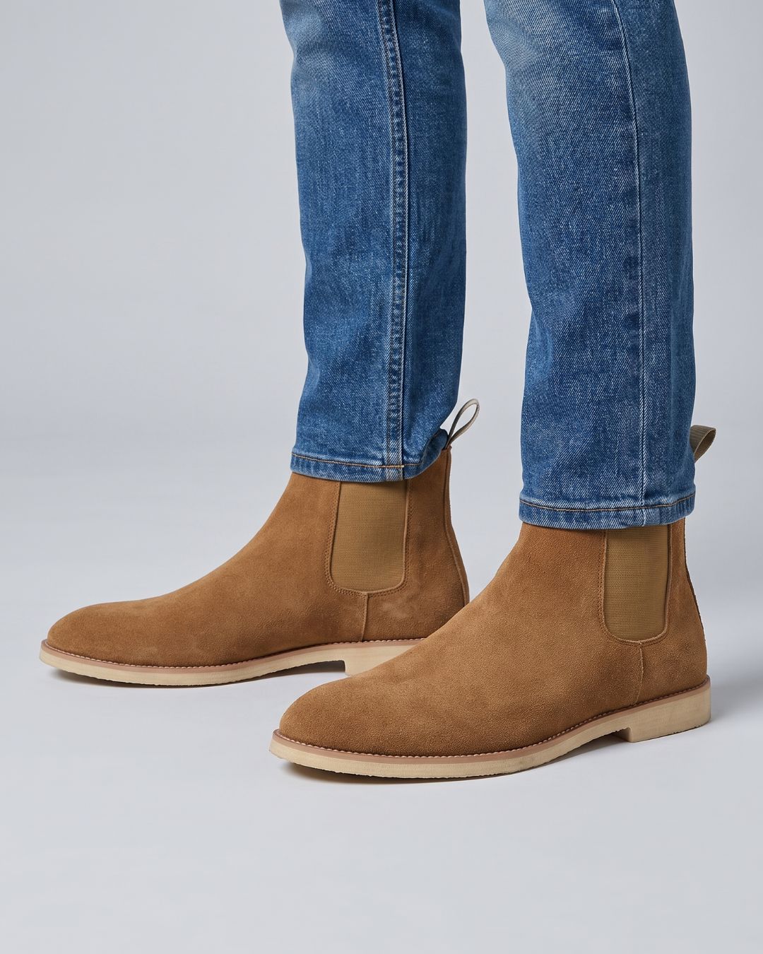 Suede Chelsea Boot - Brown