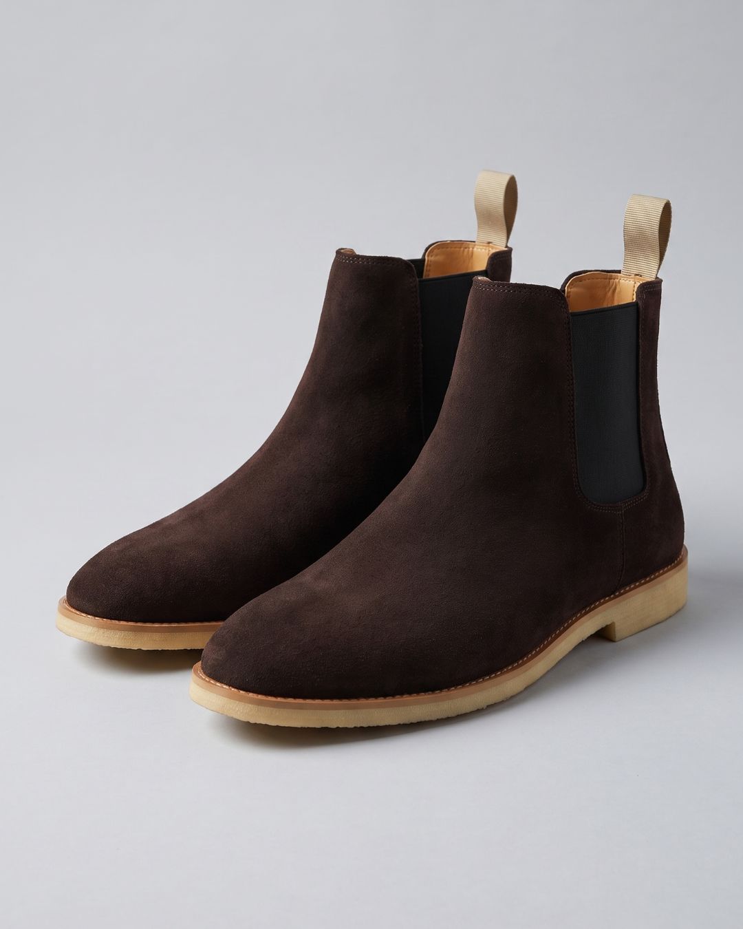 Suede Chelsea Boot - Dark Brown