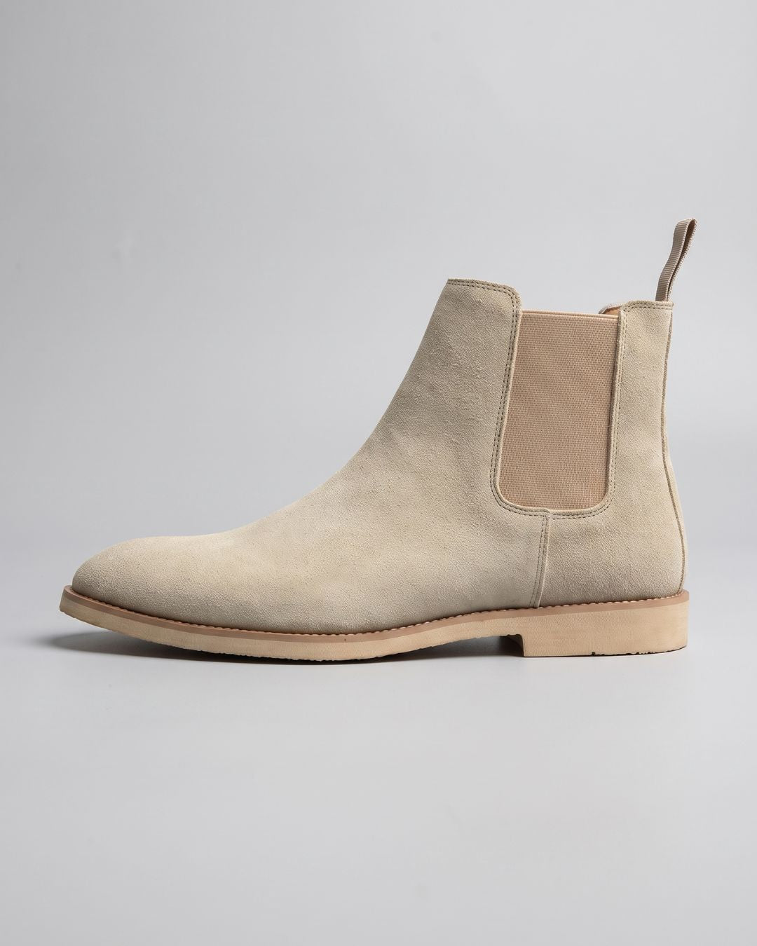 Suede Chelsea Boot - Beige