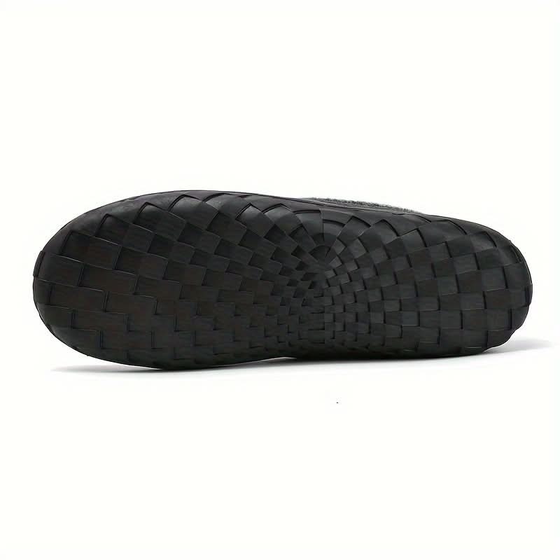 Wool-Feel Indoor Loafer Slippers