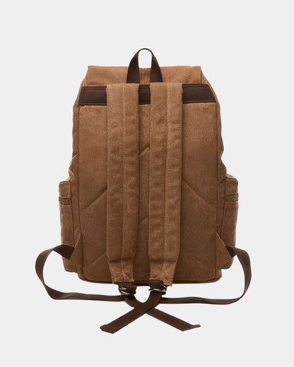 Vintage Canvas Backpack - Brown
