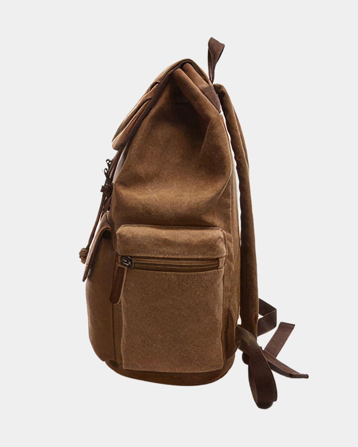 Vintage Canvas Backpack - Brown