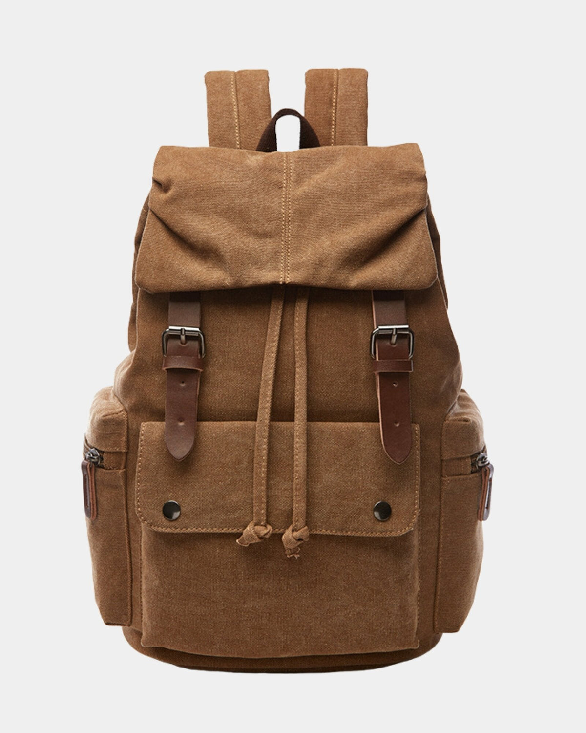 Vintage Canvas Backpack - Brown