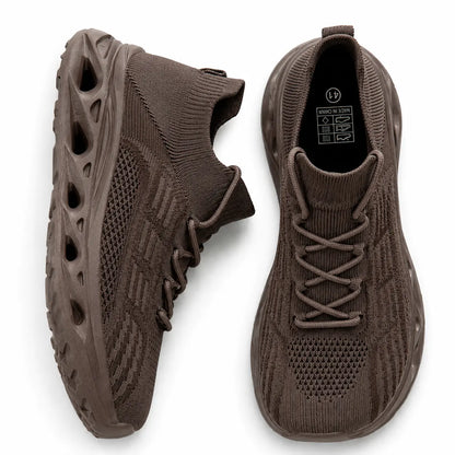 Women's Orthopedic Wide Toe Box Walking Sneakers - Taupe Brown
