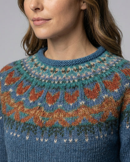 Vintage Icelandic Knit Sweater, detail