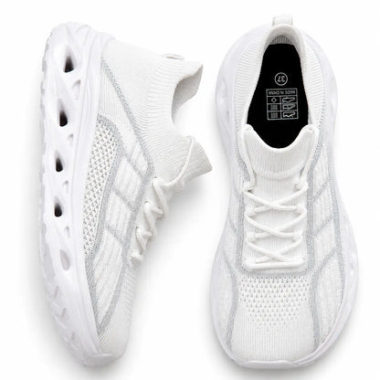 Women's Orthopedic Wide Toe Box Walking Sneakers - White