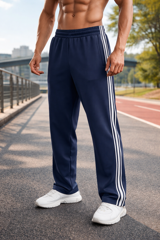 Men's Lightweight Drawstring Training Trousers - Blue