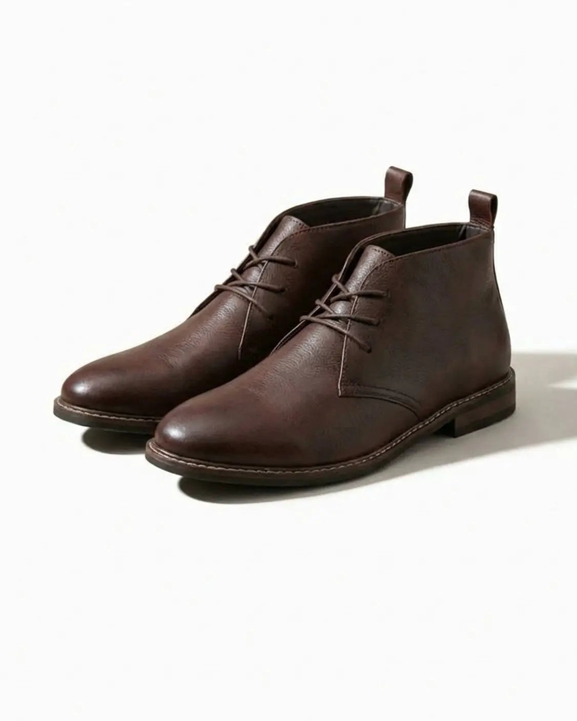Muhammad Full-Grain Leather Chukka Boots - Coffee