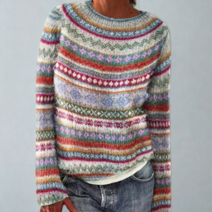 Relaxed Winter Knit Christmas Jumper - Multi-Colour