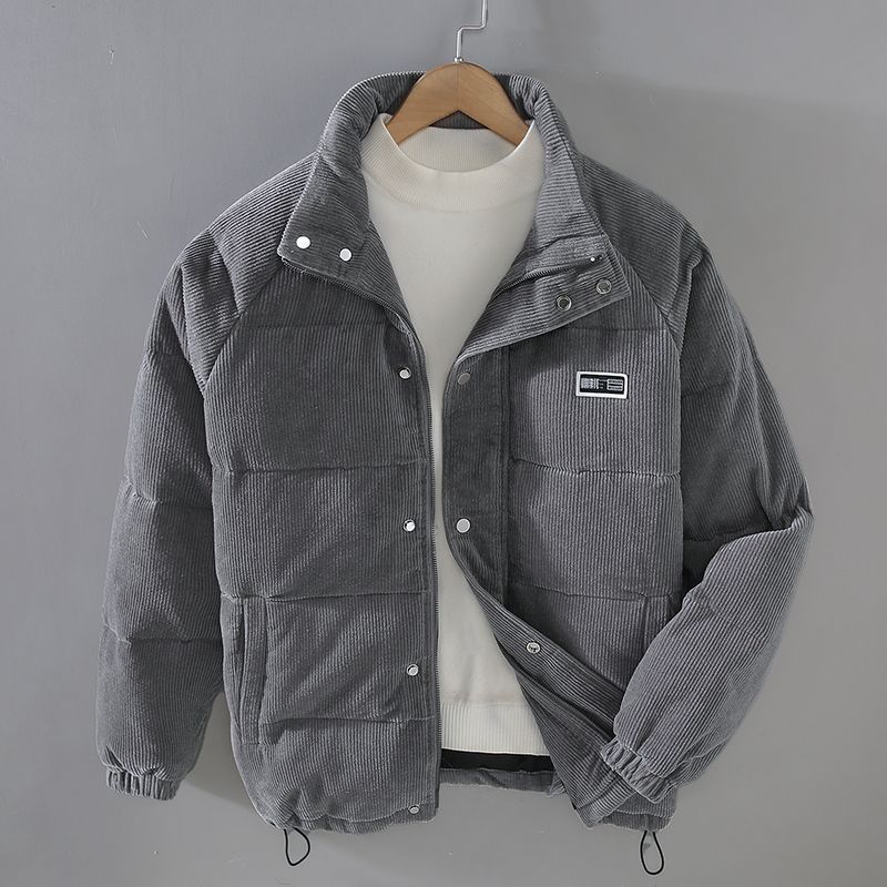 Padded Corduroy Jacket - Grey