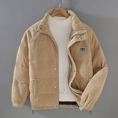 Padded Corduroy Jacket - Khaki