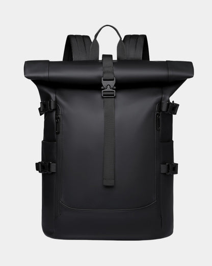 Waterproof Laptop Travel Backpack - Black