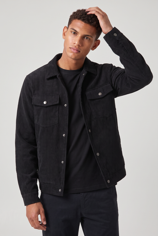 Corduroy Chore Jacket in Apricot