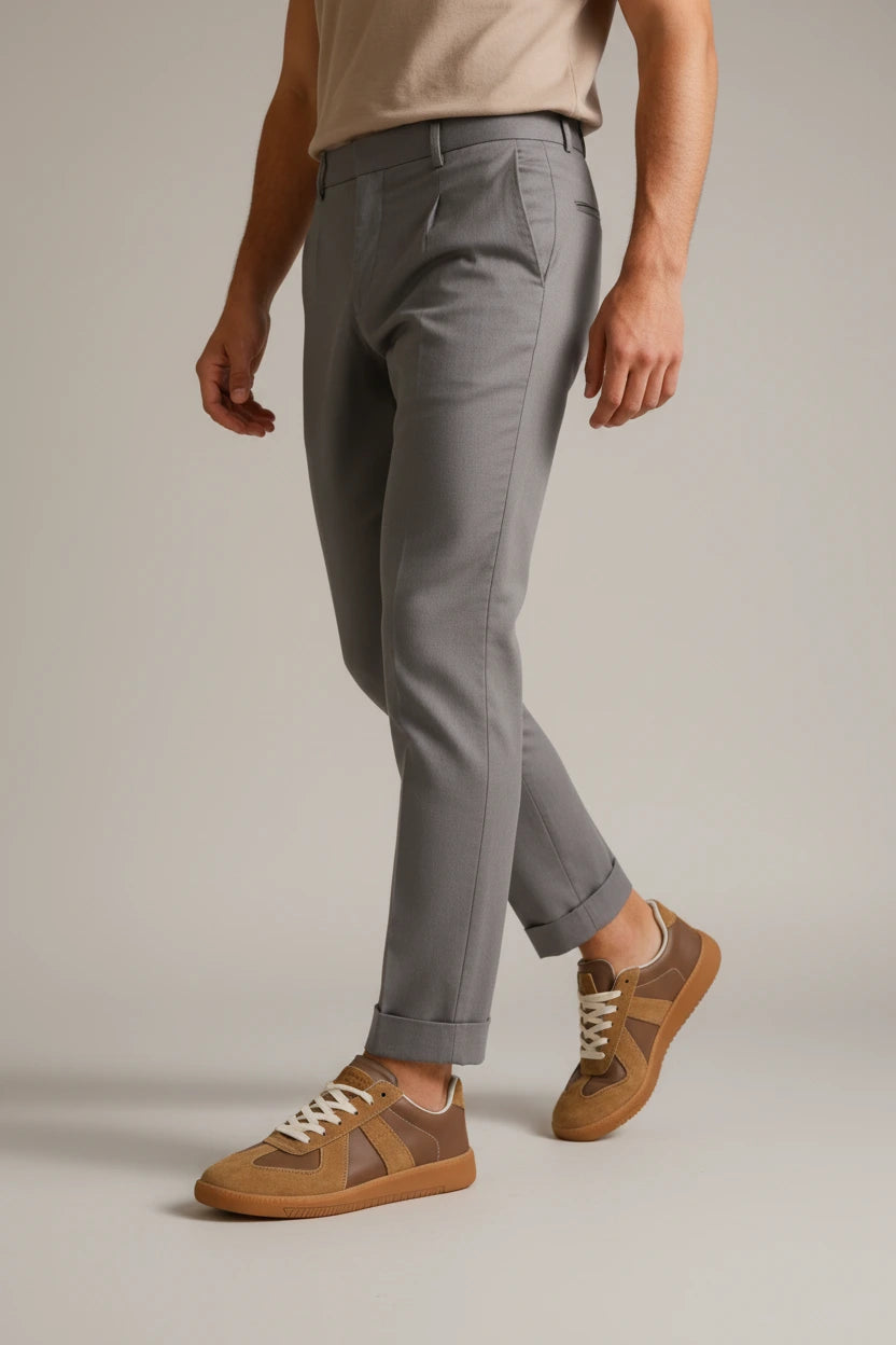 Elliot German Army Trainer - Brown - side walking