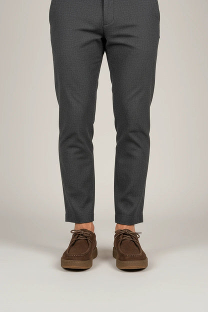 Felix Suede Moccasin - Dark Brown - front on-foot