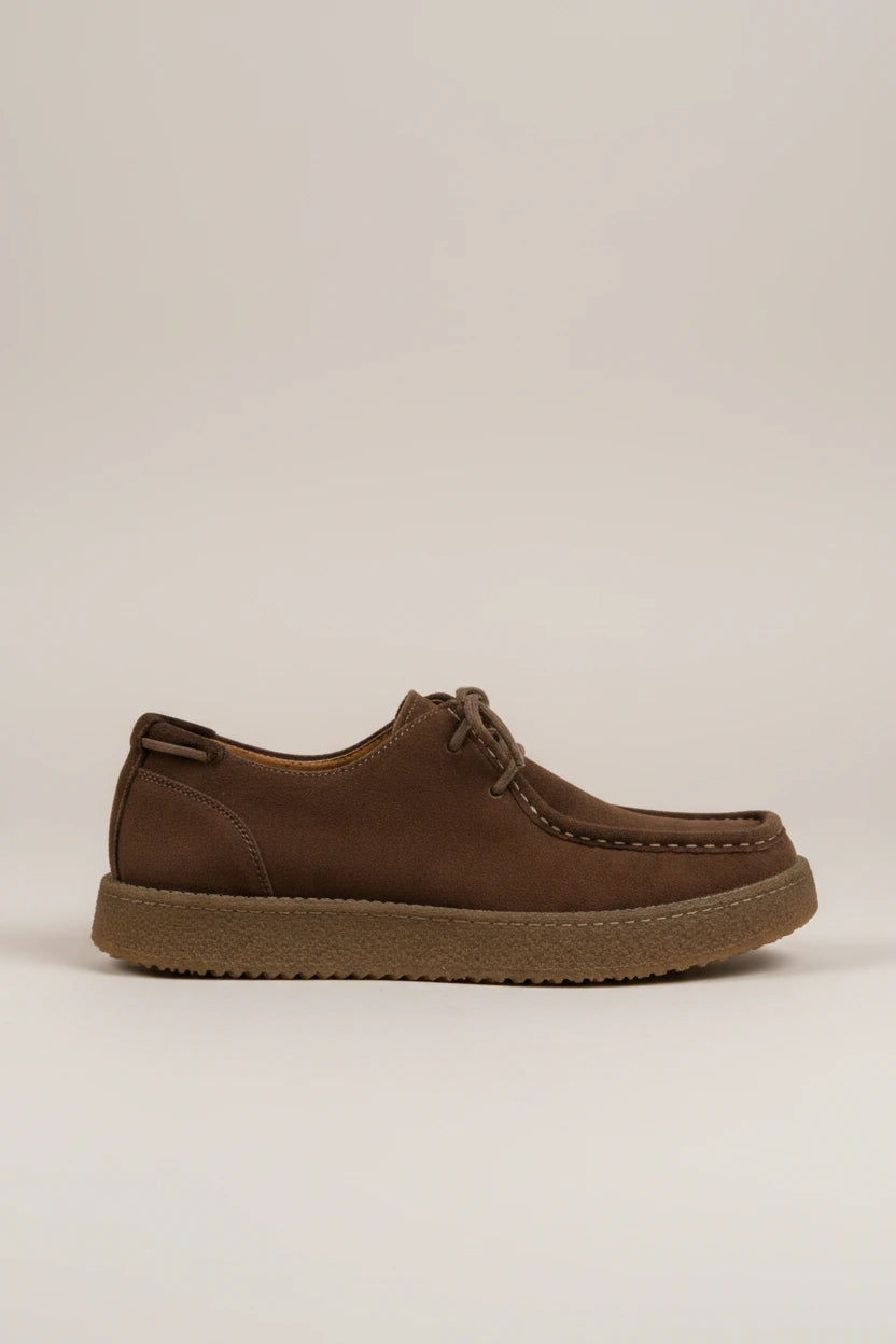 Felix Suede Moccasin - Dark Brown - profile