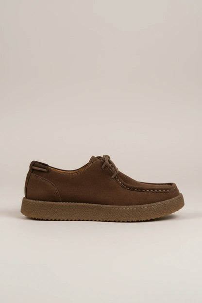 Felix Suede Moccasin - Dark Brown - profile