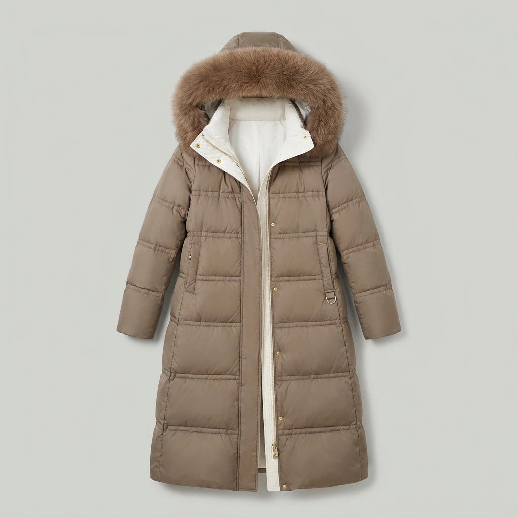 Freya Designer Winter Parka - Brown