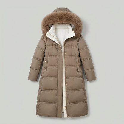 Freya Designer Winter Parka - Brown