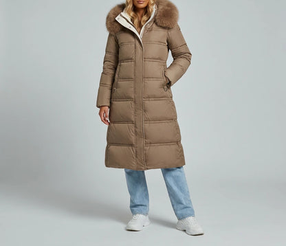 Freya Designer Winter Parka - Brown