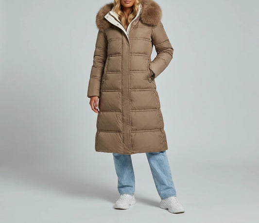 Freya Designer Winter Parka - Brown