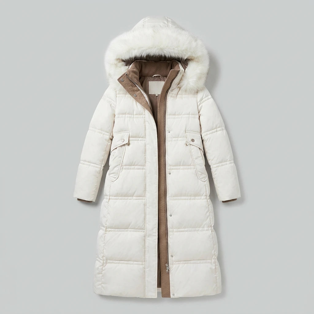 Freya Designer Winter Parka - White