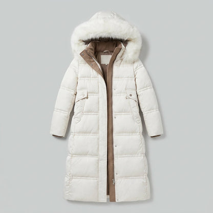 Freya Designer Winter Parka - White