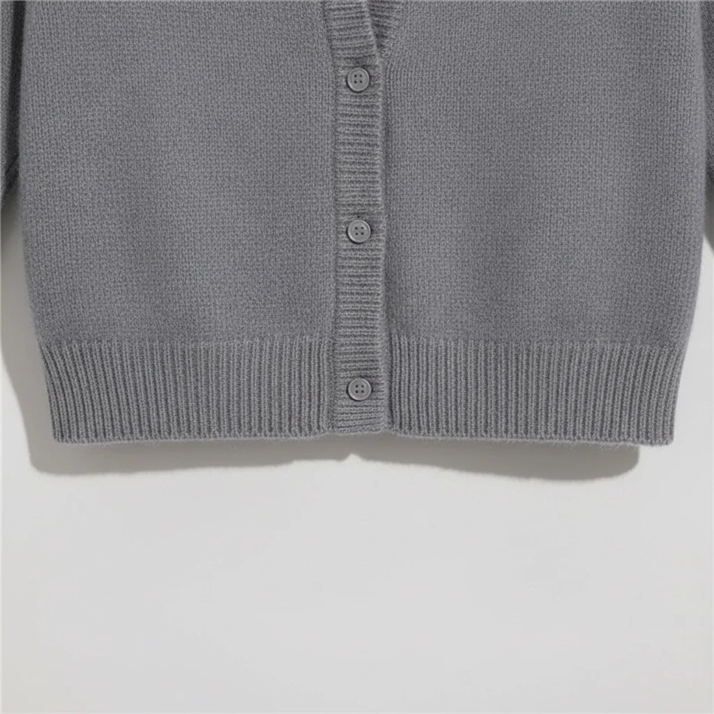Ruby Soft Knit Cardigan - button placket detail